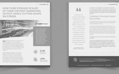 CASE STUDY: How Pure Storage Scaled Up Their Content Marketing Output While Cutting Down On Stress